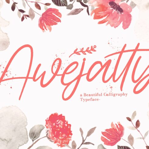 Awejatty - Handwritten Font cover image.