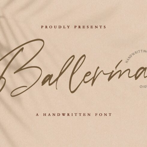 Ballerina - Signature Script Font cover image.