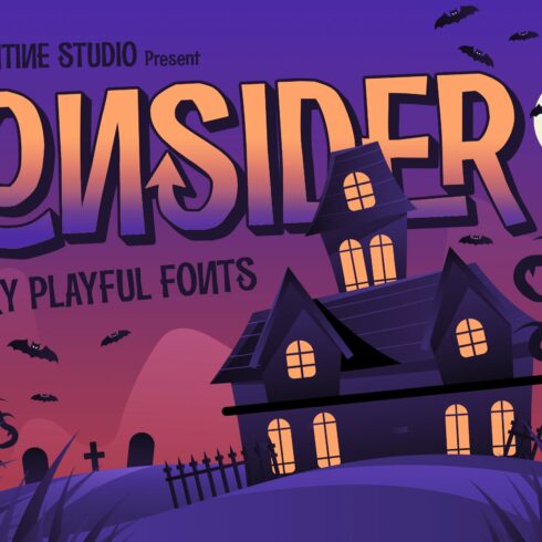 Konsider - Halloween Horror Fonts cover image.