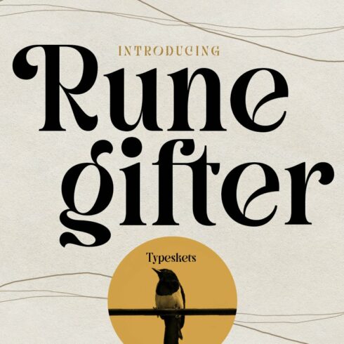 Runegifter - Modern font cover image.