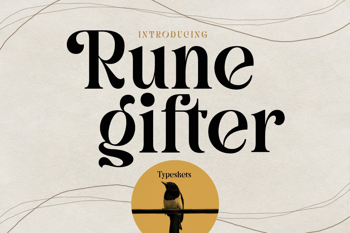 Runegifter - Modern font cover image.