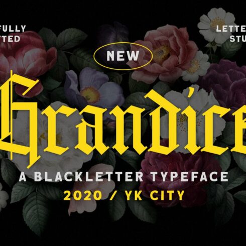 Grandice - Blackletter Typeface cover image.