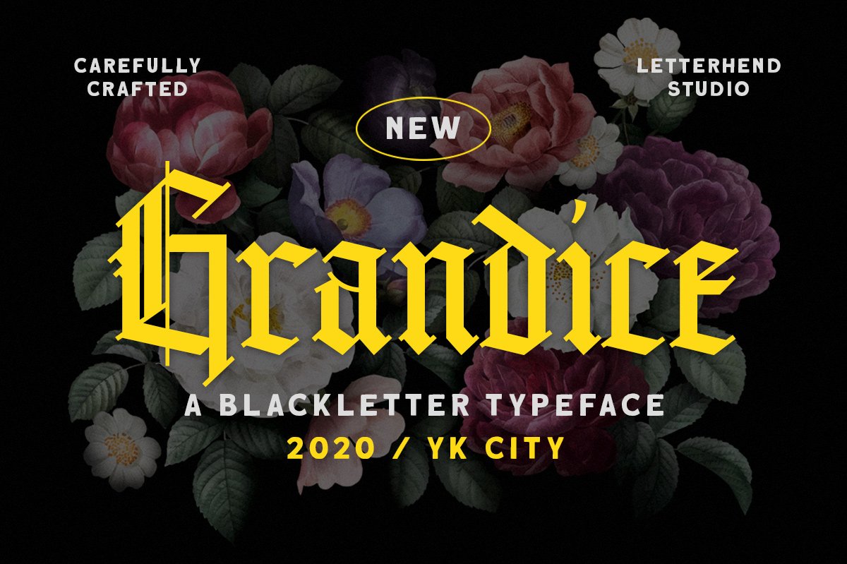 Grandice - Blackletter Typeface cover image.