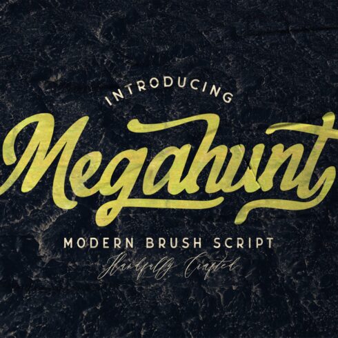 Megahunt - Brush Script Font cover image.
