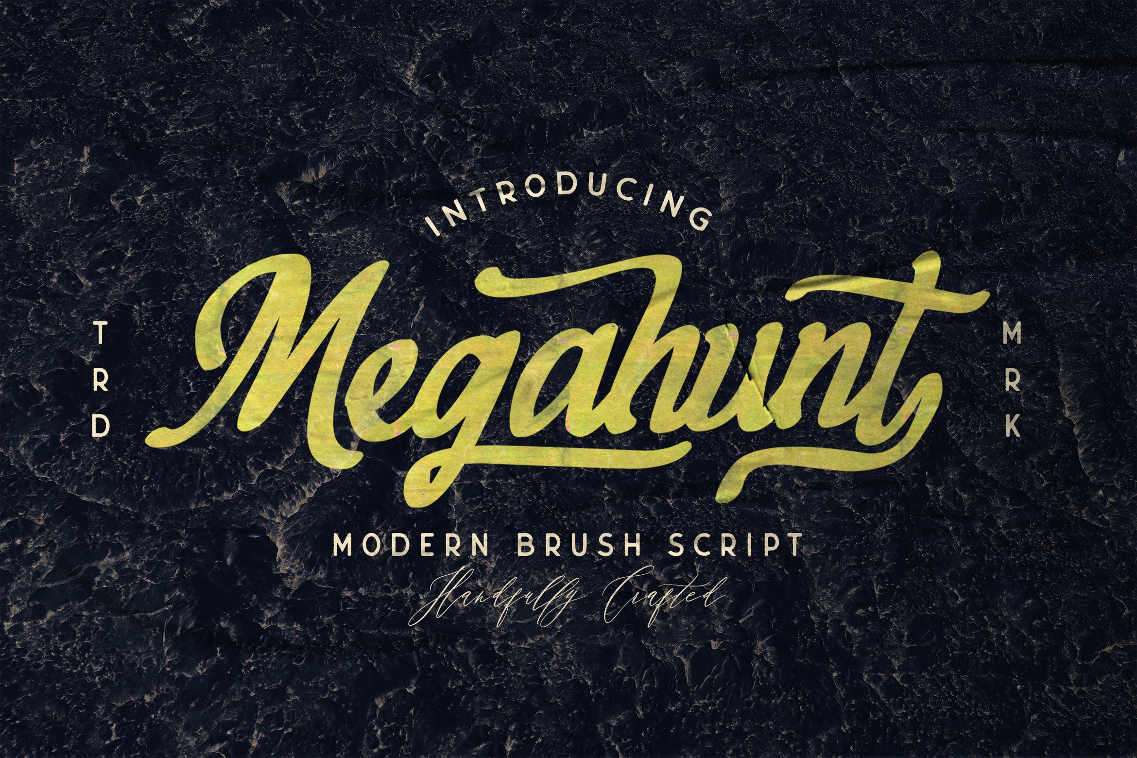 Megahunt - Brush Script Font cover image.