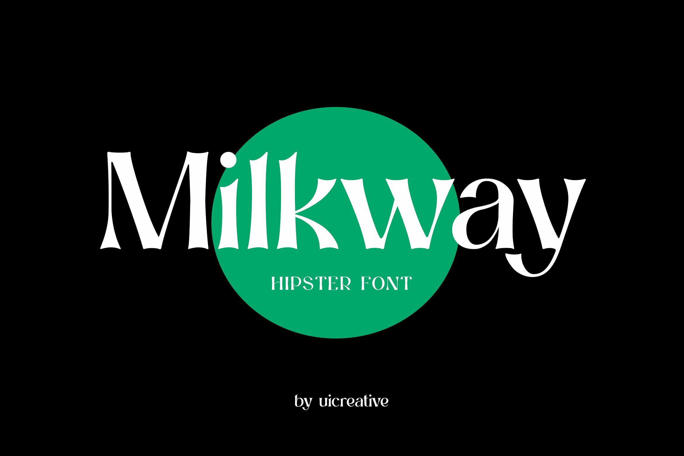 Milkway Hipster Sans Serif Font cover image.