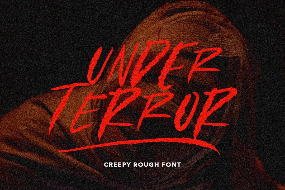 Under Terror - Creepy Rough Font cover image.