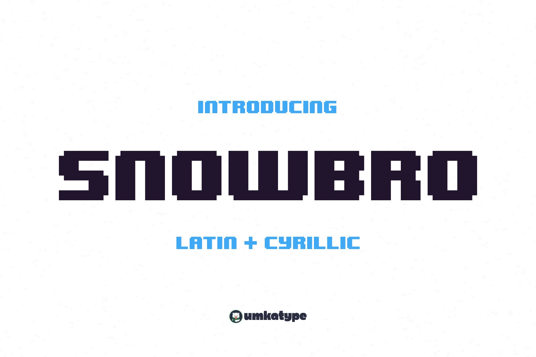 Snowbro Pixel Fontcover image.