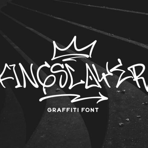Kingslayer - Graffiti Font cover image.