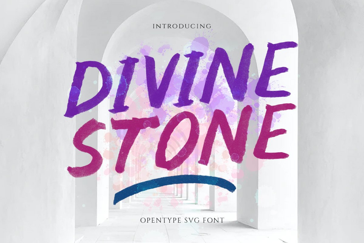 Divine Stone-SVG Font cover image.