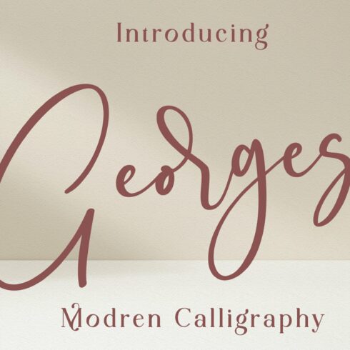 Georges - Signature Font cover image.