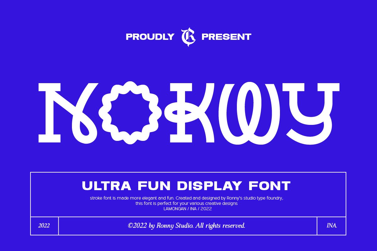 Nokwy - Ultra Fun Display Font cover image.