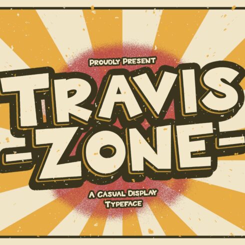 Travis Zone - Playful Display Font cover image.