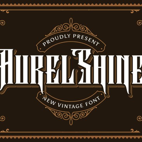 Aurel Shine - Blackletter Font cover image.