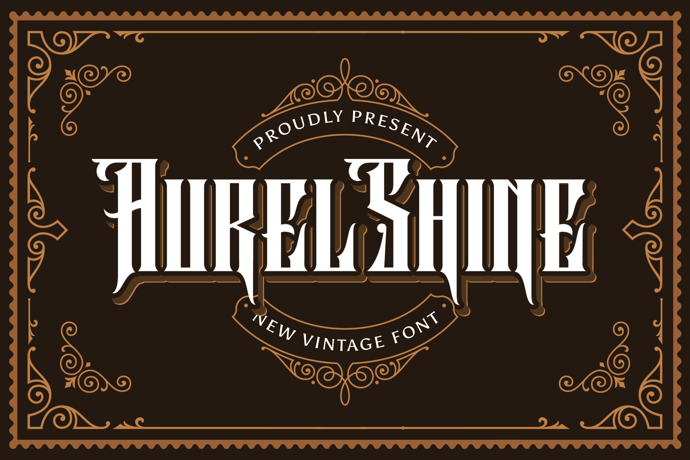 Aurel Shine - Blackletter Font cover image.