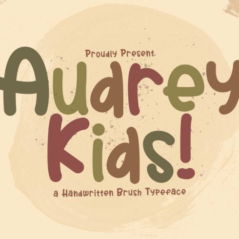 Audrey Kids - Playful Display Font cover image.