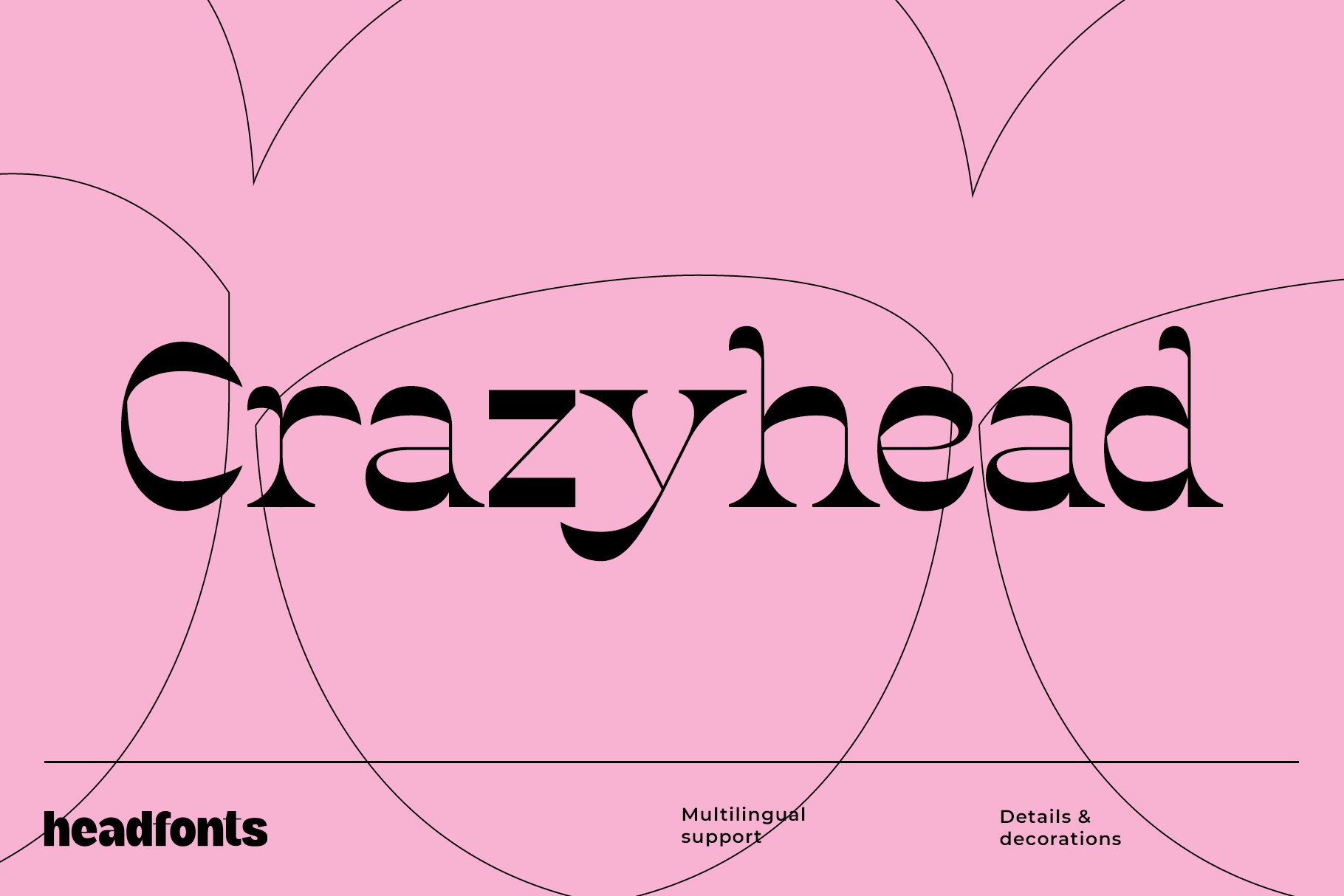 Crazyhead Display Font Family cover image.