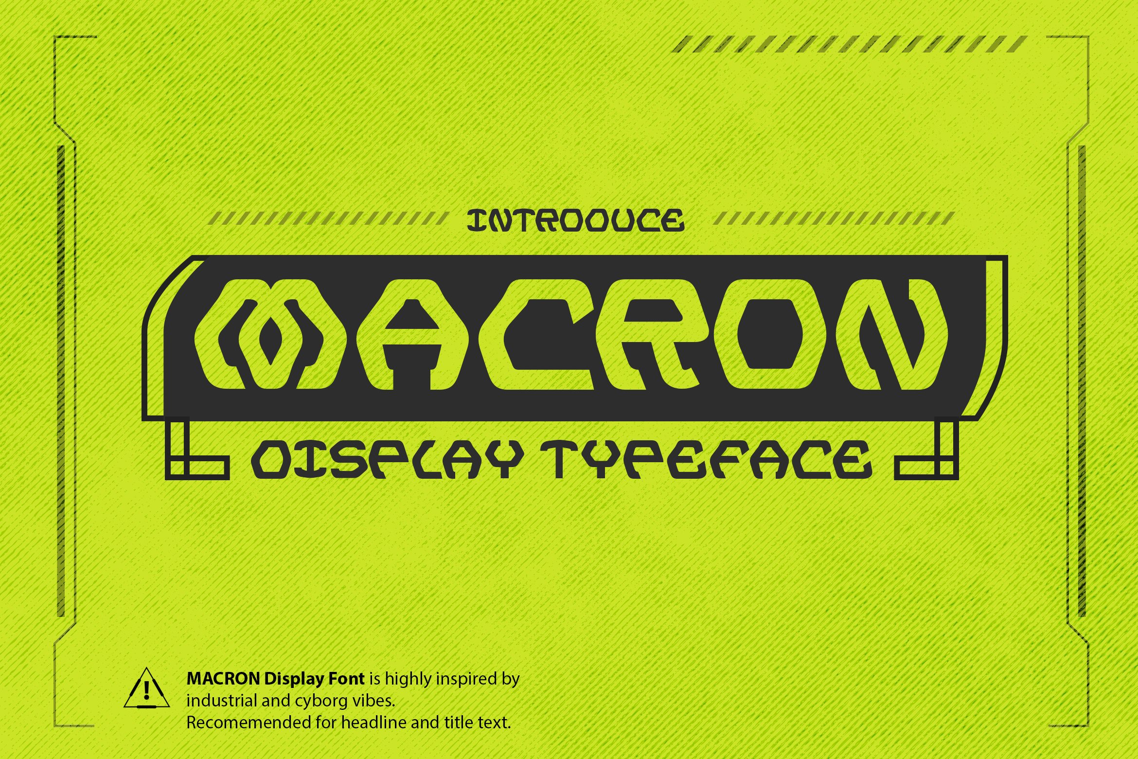 Macron - Display Typeface cover image.