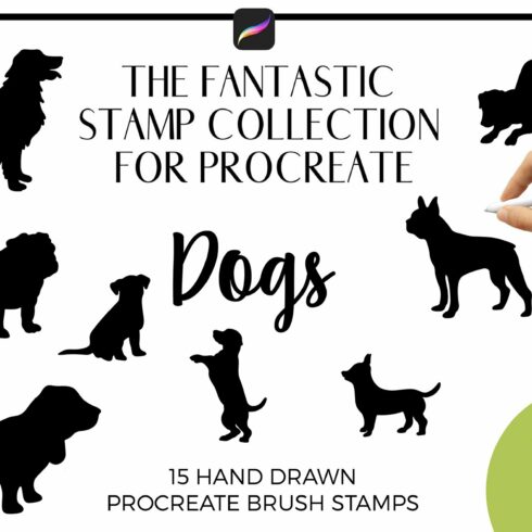 Procreate Brush Stamps - Dogscover image.
