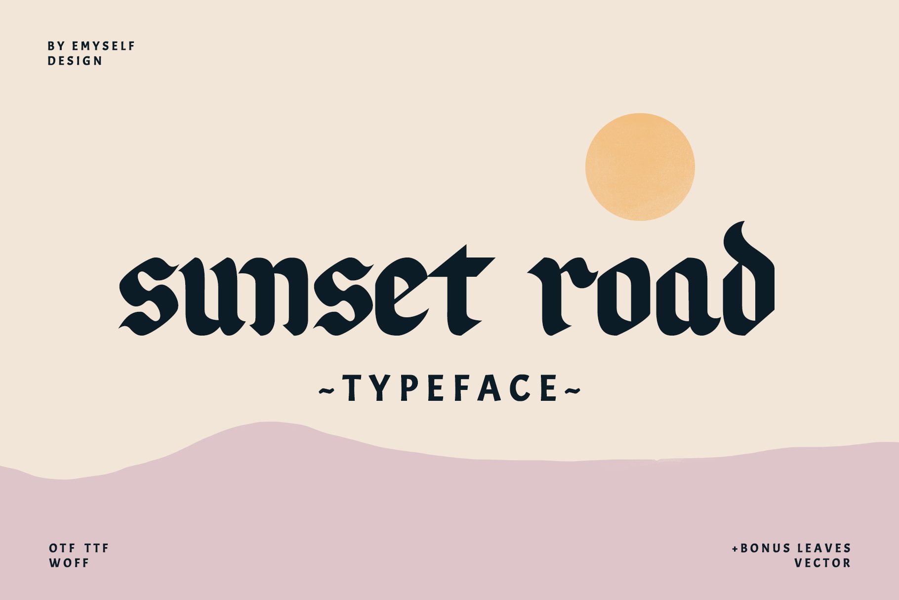 Sunset Road Typeface cover image.