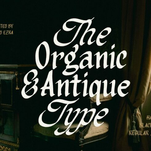 Organic Antique - Blackletter Fonts cover image.