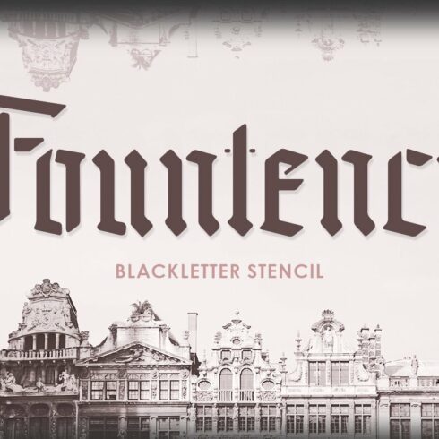 Fountencil - Blackletter Stencil cover image.
