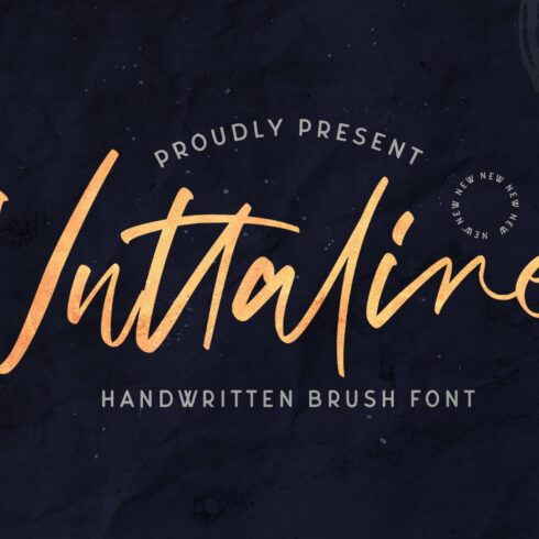 Vuttaline - Handwritten Font cover image.