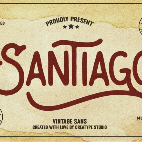 Santiago Vintage Monoline cover image.