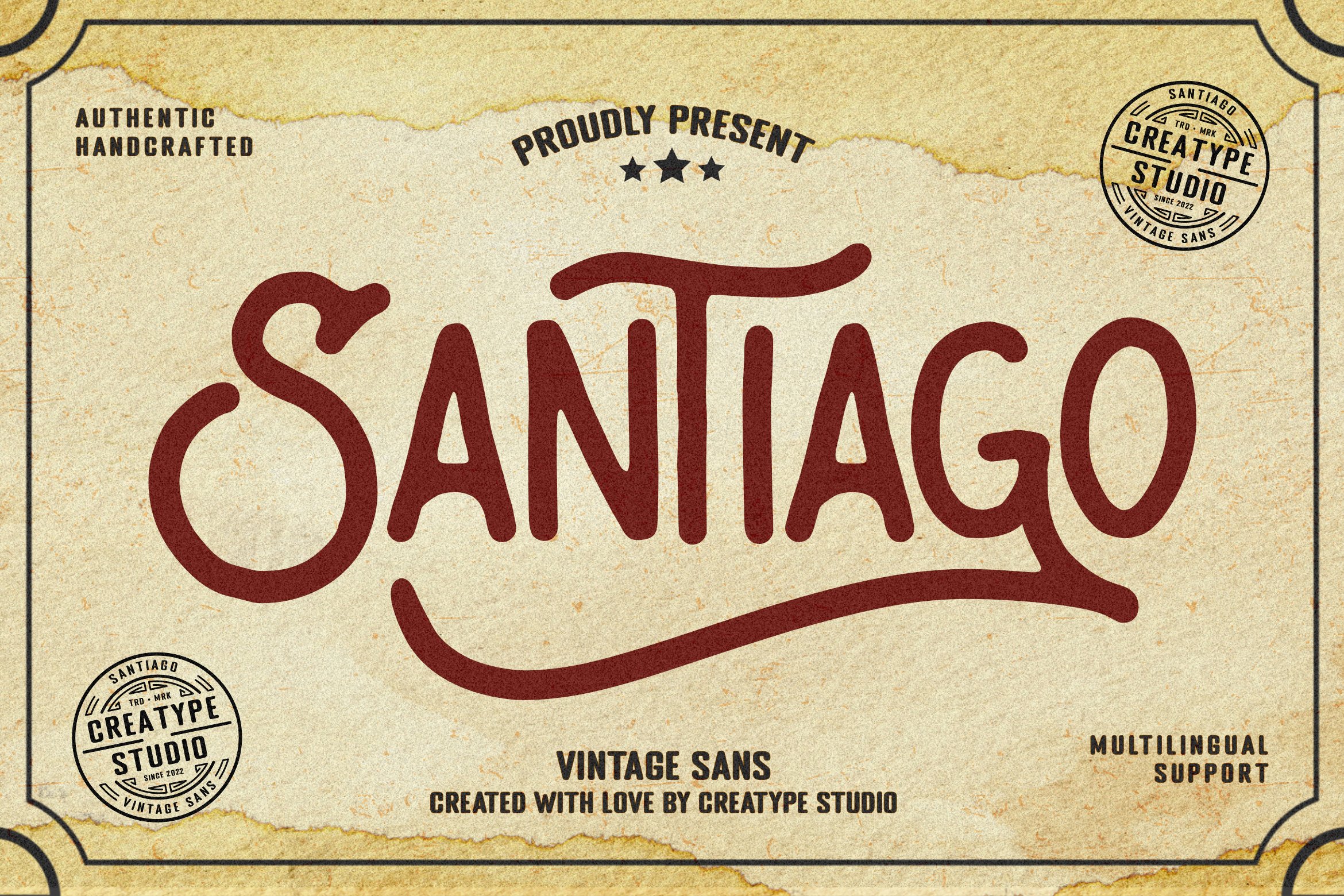 Santiago Vintage Monoline cover image.