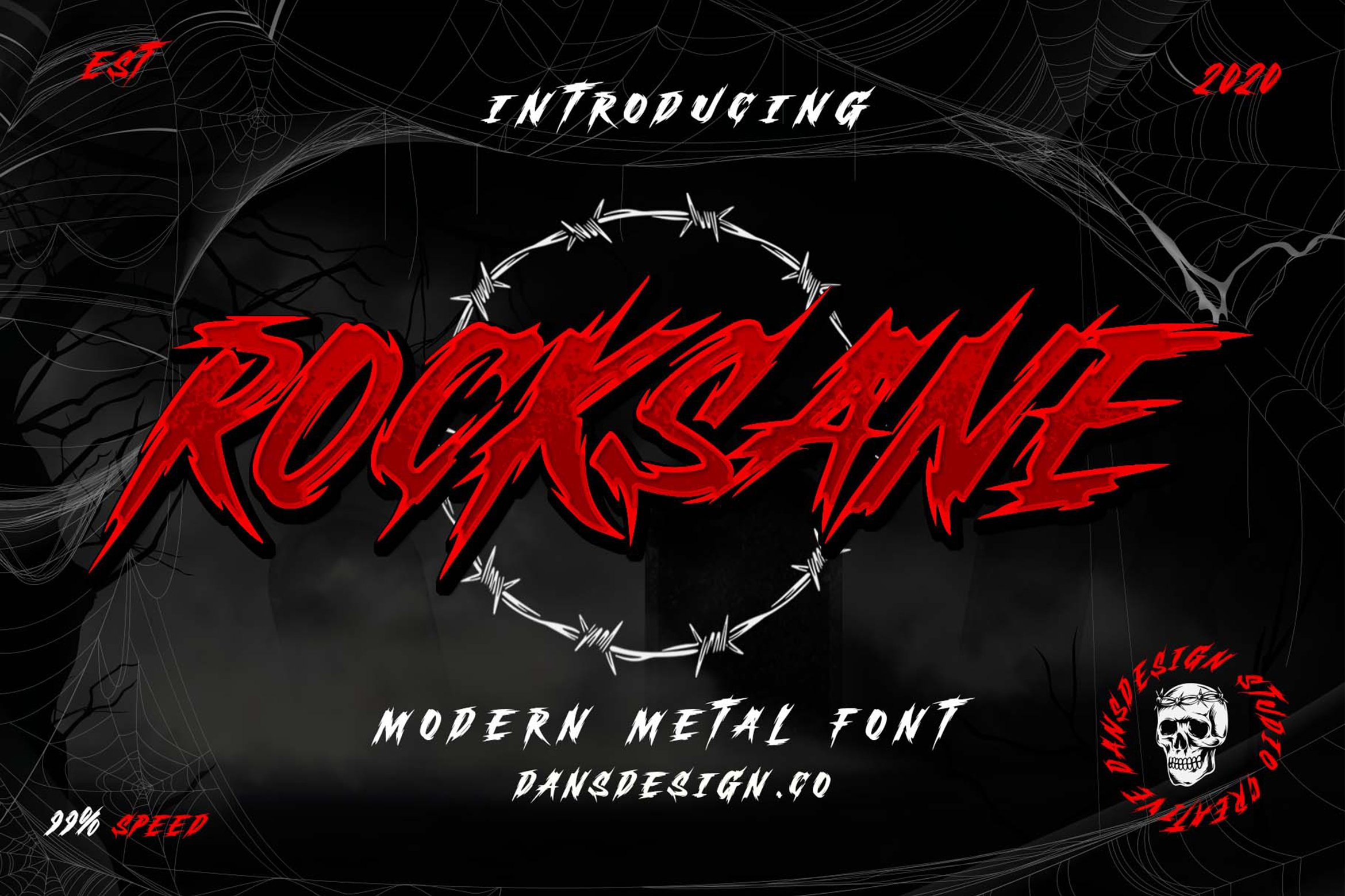 ROCKSANE BRUSH FONT cover image.