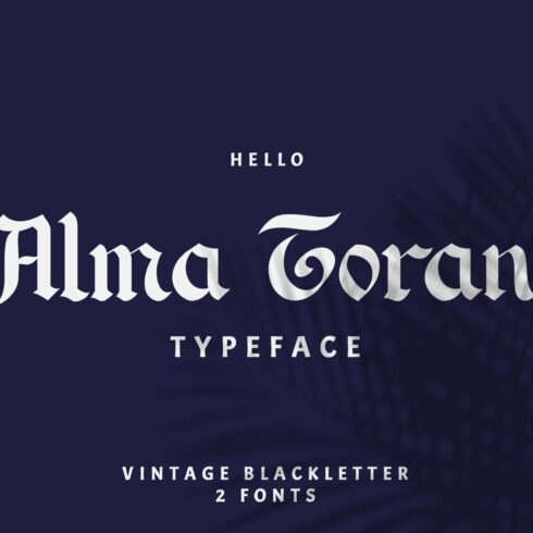 Alma Toran Typeface cover image.