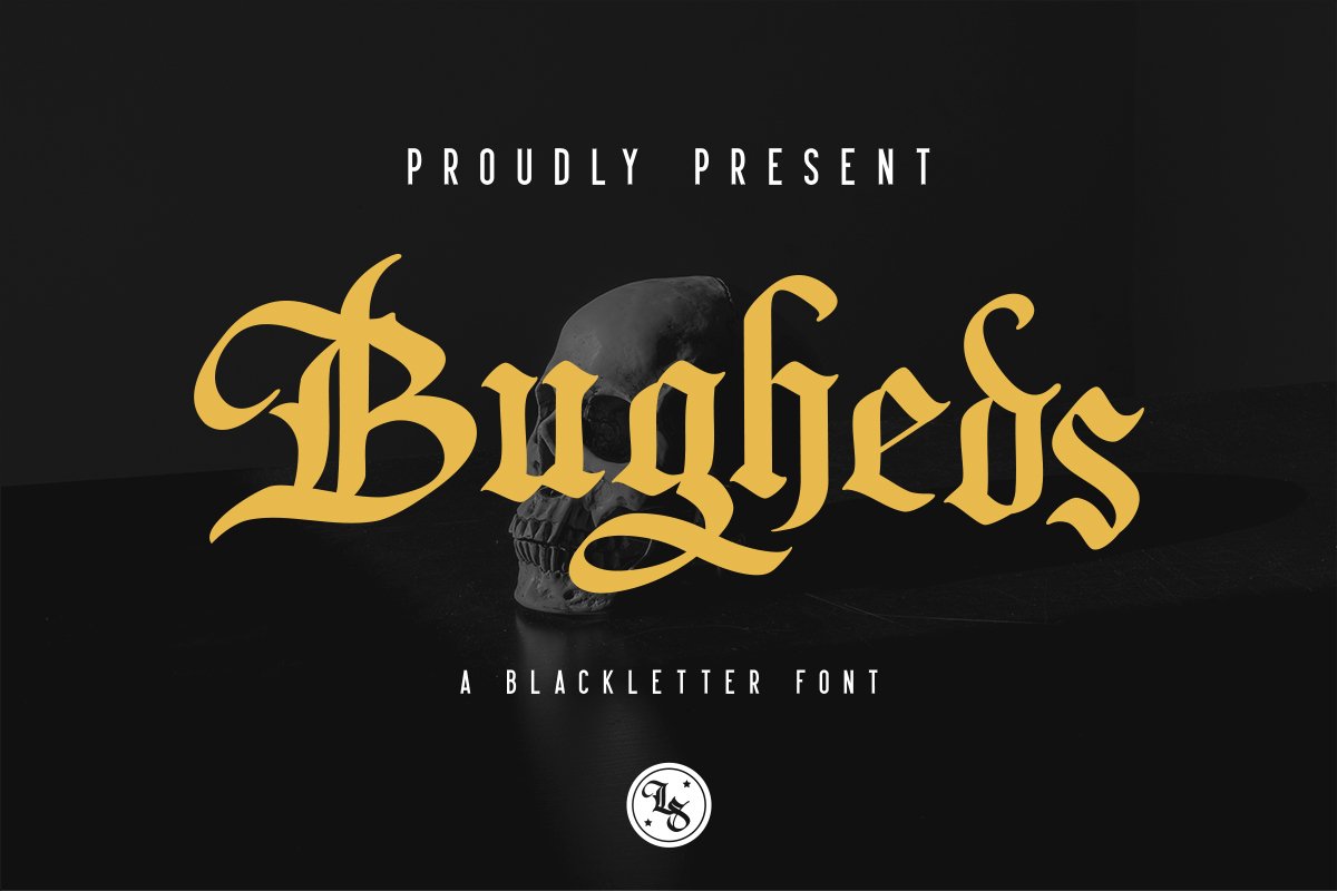 Bugheds - Blackletter Font cover image.