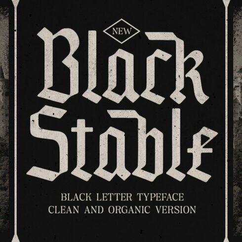 Black Stable - Blackletter Font cover image.