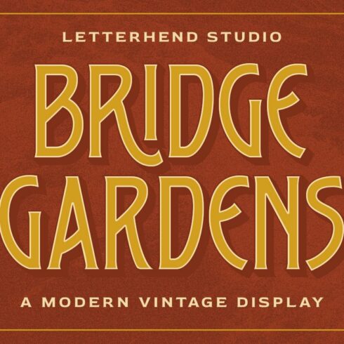 Bridge Gardens - Modern Vintagecover image.