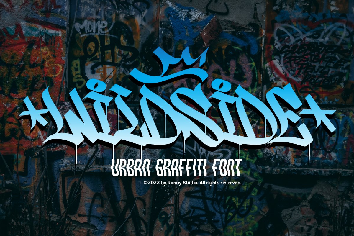Wildside - Urban Graffiti Font cover image.