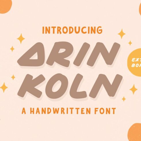 Arin Koln - Handwritten Font cover image.