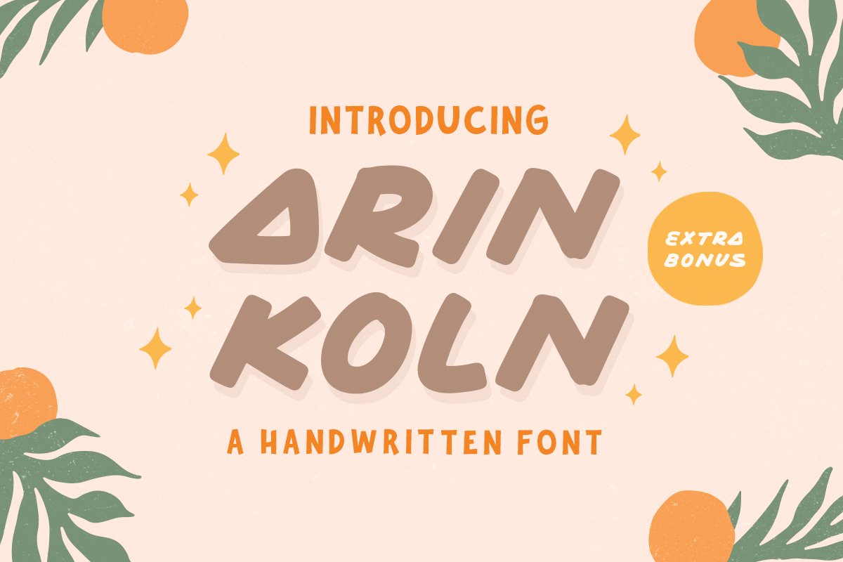 Arin Koln - Handwritten Font cover image.