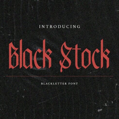 Black Stock - Blackletter Font cover image.