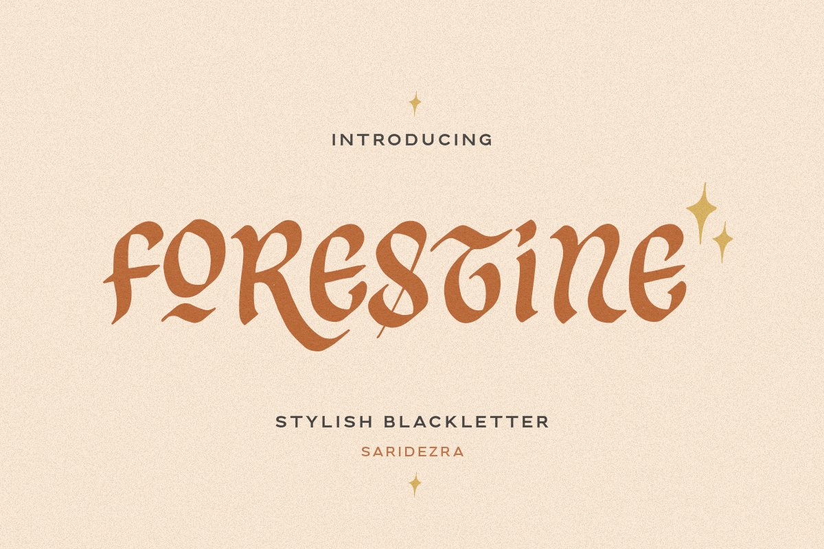 Forestine - Stylish Blackletter cover image.