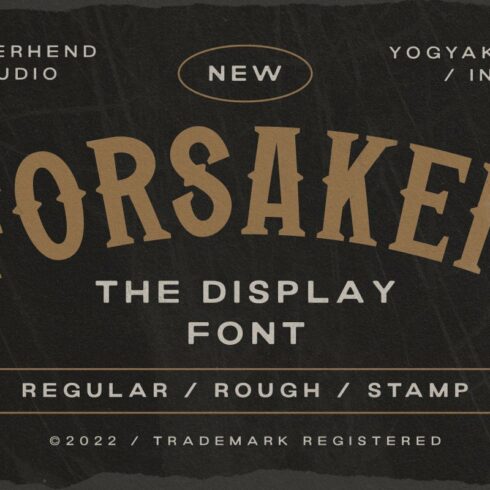 Forsaken - Display Font cover image.