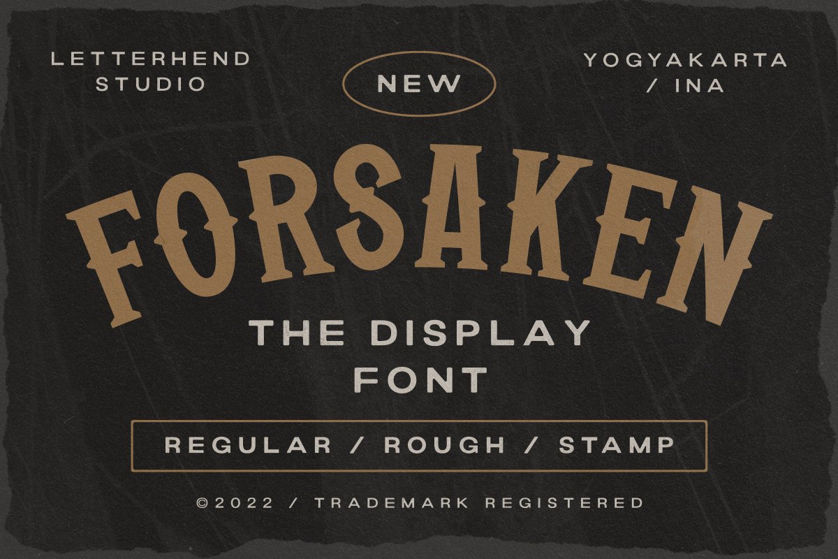 Forsaken - Display Font cover image.