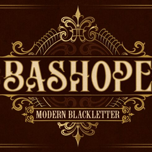 BASHOPE VINTAGE FONT cover image.