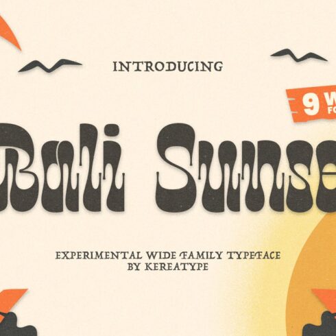 Bali Sunset - Unique Display Font cover image.
