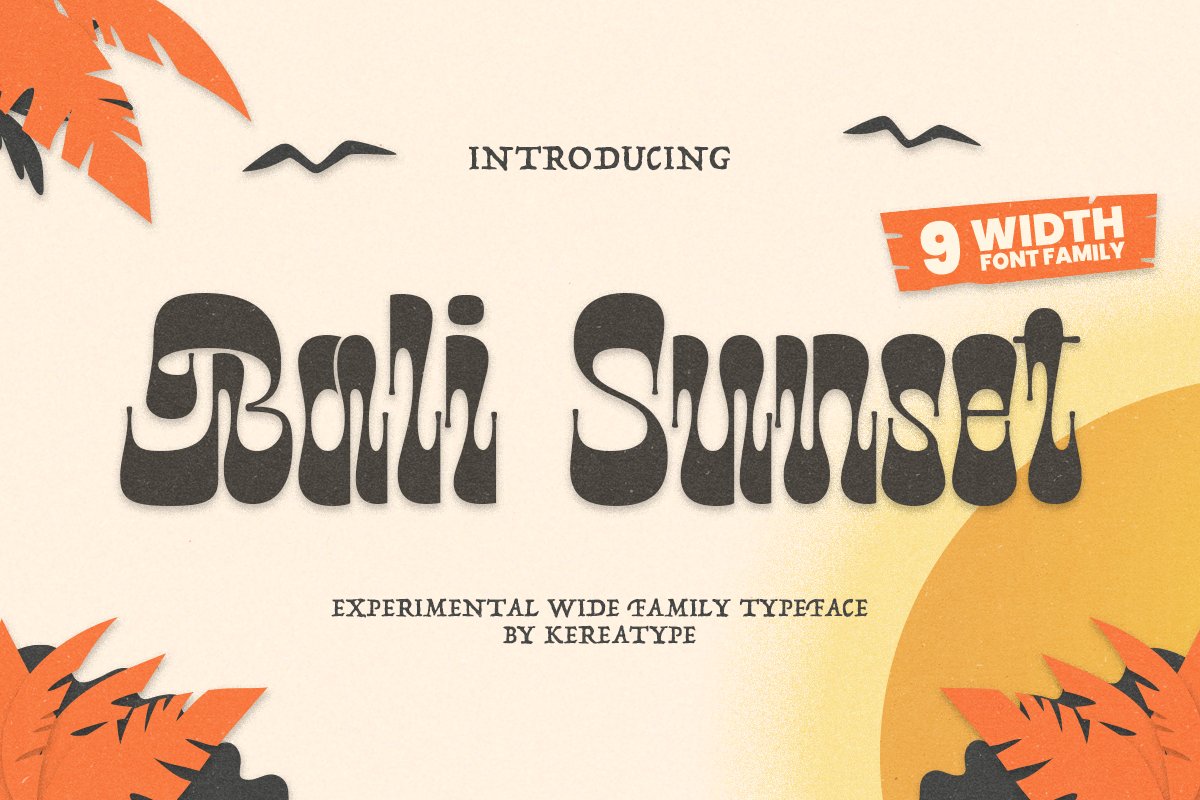 Bali Sunset - Unique Display Font cover image.