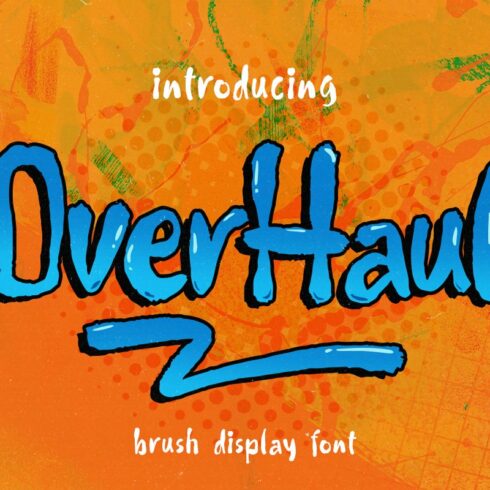 OverHaul - Brush Display Font cover image.