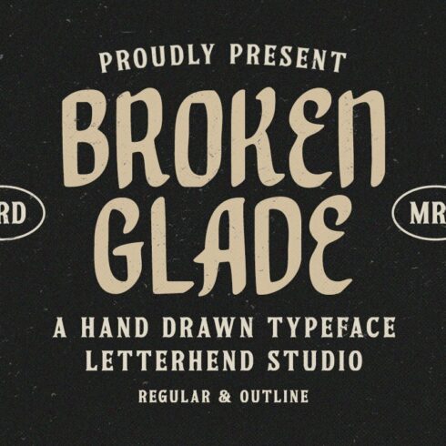 Broken Glade - Hand Drawn Typefacecover image.