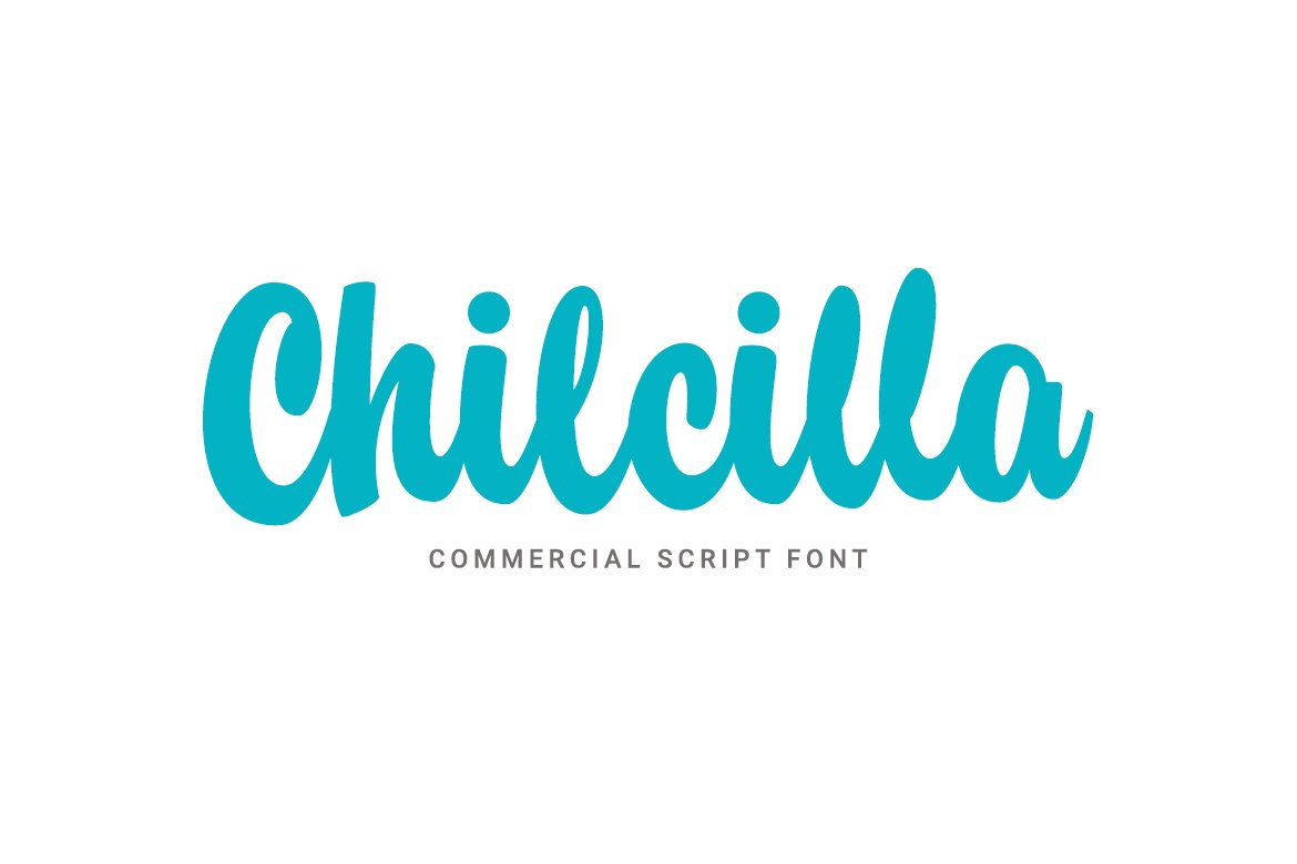 Chilcilla Commercial Script Font cover image.