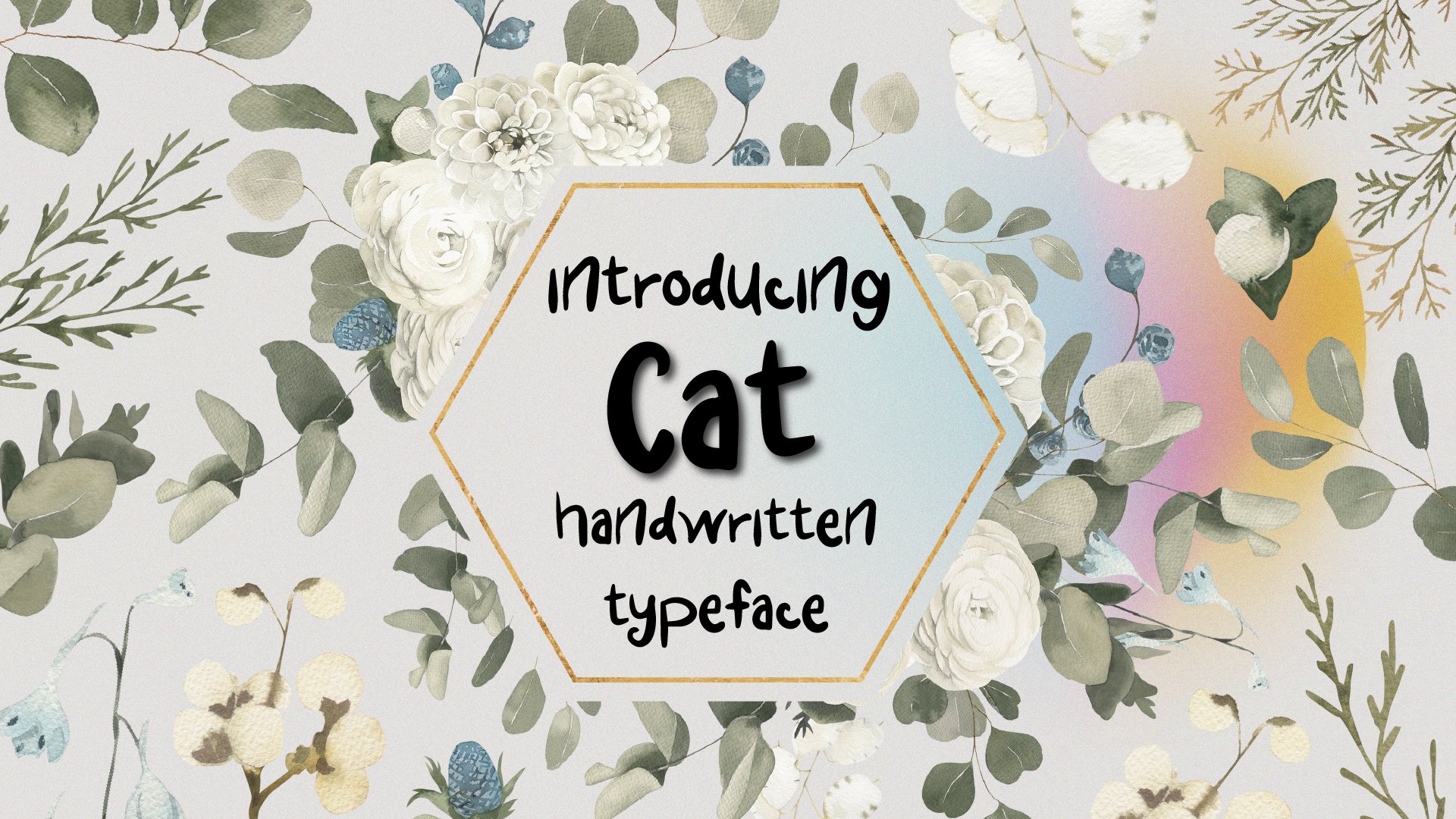 CAT! Handwritten Typeface cover image.