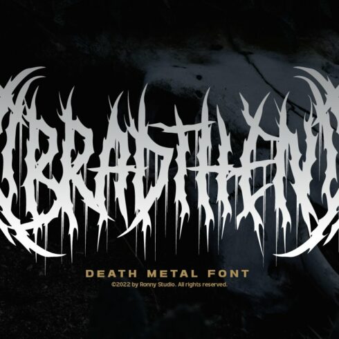 Bradthen - Death Metal Font cover image.
