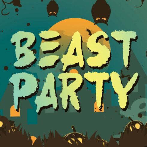 Beast Party - Fun Halloween Font cover image.